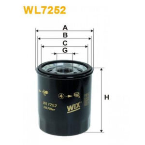 Φίλτρο Λαδιού Wix WL7252 (OP 545/2)