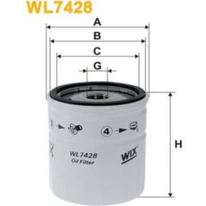 Φίλτρο Λαδιού Wix WL7428 (OP570/1)