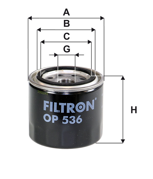 Φίλτρο Λαδιού Filtron OP536