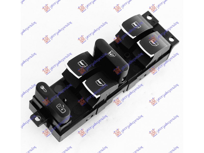 Διακοπτης ΠΑΡΑΘ. (Τετρ.)(9pin)(Χρώμιο) Αριστερα Seat Leon 99-05 017107174