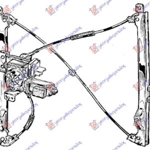 Δεξια Γρυλλος ΠΑΡΑΘ. ΕΜΠ. ΗΛ. Comfort (ΕΥΡΩΠΗ) Citroen C2 03-08