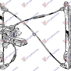 Αριστερα Γρυλλος ΠΑΡΑΘ. ΕΜΠ. ΗΛ. Comfort (ΕΥΡΩΠΗ) Citroen C2 03-08
