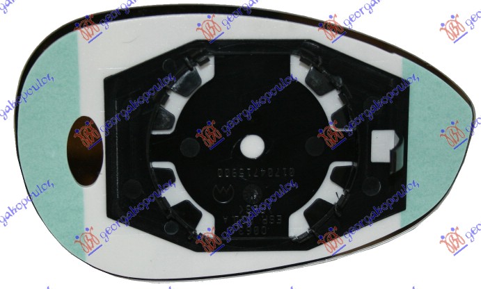 Αριστερα Κρυσταλλο Καθρεφτη Fiat 500 07-15 020207602