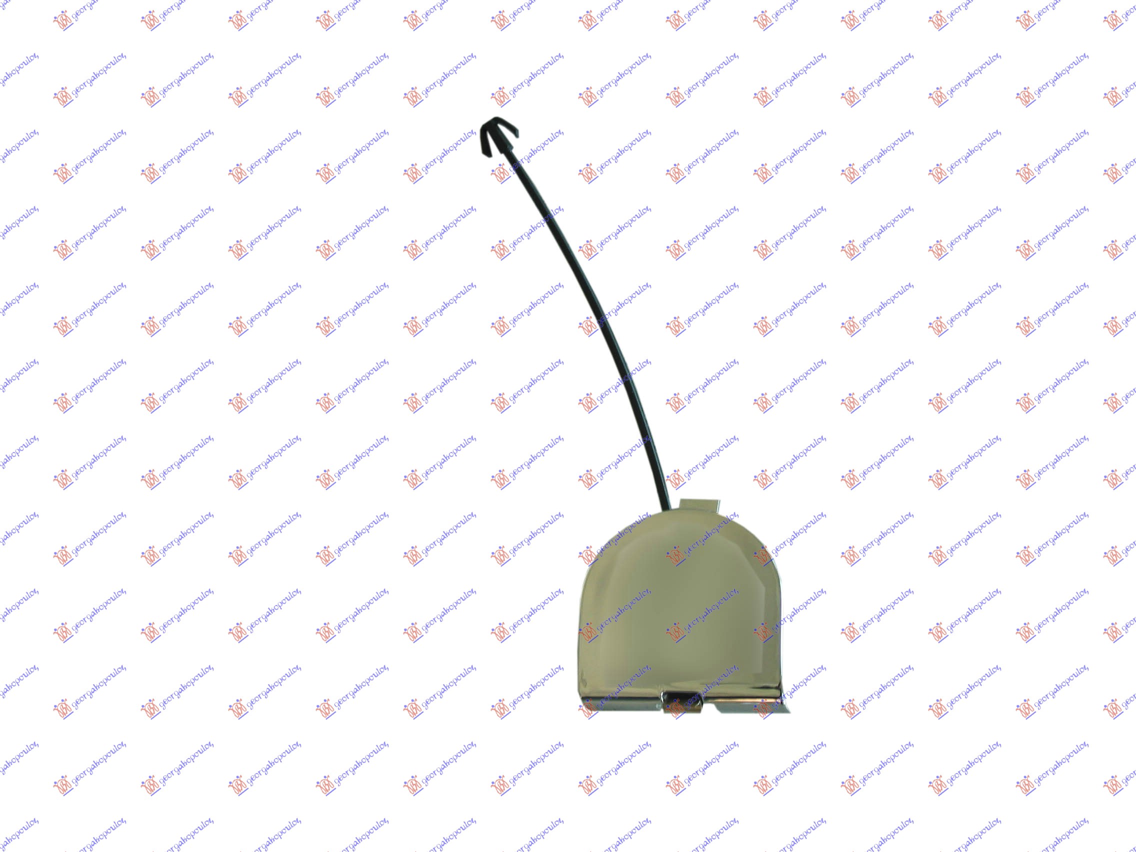 Καλυμμα Γαντζου Πισω Χρωμιο Fiat 500 07-15 020207840