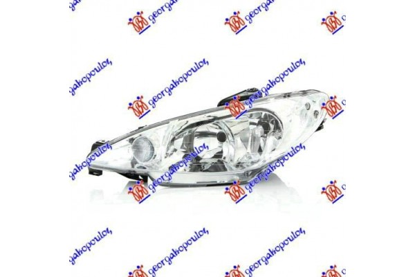 Φανος ΕΜΠ. ΗΛΕΚ. Διπλος -06 H7/H7 Valeo Αριστερα Peugeot 206 98-09 025605272