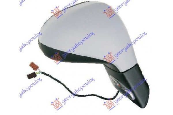 Καθρεφτης ΗΛΕΚ. ΘΕΡΜ. ΒΑΦ. Με Φλας Μ/ΑΙΣ (CONVEX GLASS) Δεξ. Peugeot 207 06-14 027007501