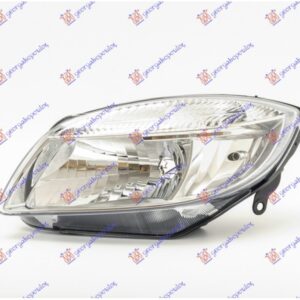 Φανος Εμπρος ΗΛΕΚΤΡ. (Η4) (Ε) (DEPO) Αριστερα Skoda ROOMSTER-PRAKTIK 06-10   030805132