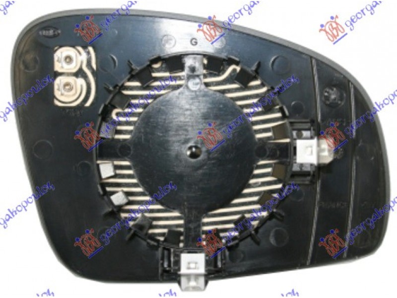Κρυσταλλο Καθρεφτη Θερμαινομενο (ASPHERICAL GLASS) Αριστερα Skoda ROOMSTER-PRAKTIK 06-10 030807602