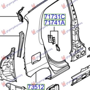 ΦΤΕΡΟ ΟΠΙΣΘΙΟ ΔΕ HYUNDAI ATOS PRIME 03-07 032401681