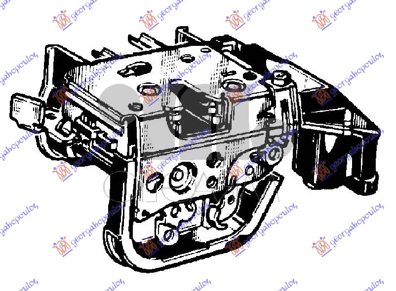 Αριστερα Κλειδαρια Πορτας ΟΠ.ΗΛ.5Π(4pin) Fiat Punto 95-99 037907222