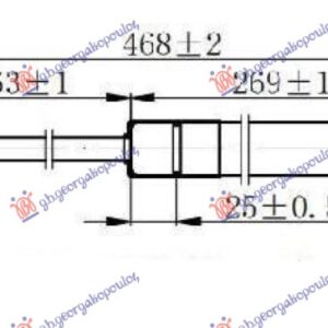 ΑΜΟΡΤΙΣΕΡ ΜΠΑΓΚΑΖ (ΜΠΙΛΙΑ-ΜΠΙΛΙΑ) (468L-440N) TOYOTA COROLLA (E 12) H/B-L/B 044108305