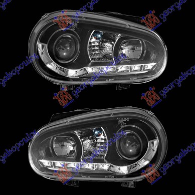 ΦΑΝΟΣ ΕΜΠΡΟΣ ΣΕΤ ΜΑΥΡΟ ΤΥΠΟΥ Α5 VW GOLF IV 98-04 059705140