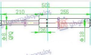 ΑΜΟΡΤΙΣΕΡ ΜΠΑΓΚΑΖ 3/5Π/S.W. (500L-500N) VW GOLF IV 98-04 059708315