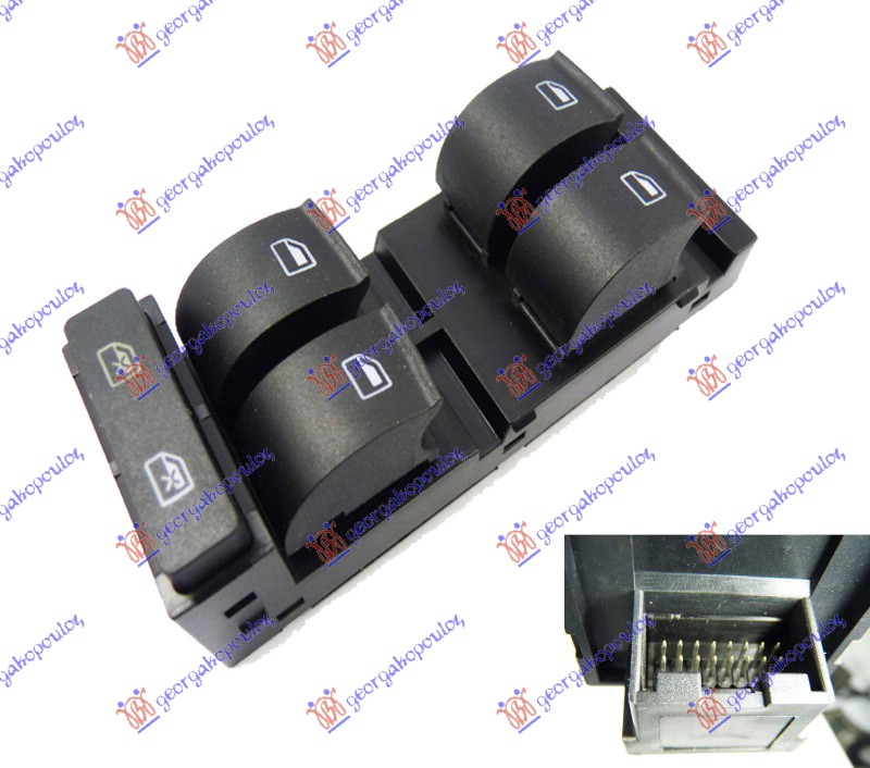 Διακόπτης ΠΑΡΑΘ. ΕΜΠ. (Τετραπλός)(16pin) Αριστ. Audi A3 96-03 062007172