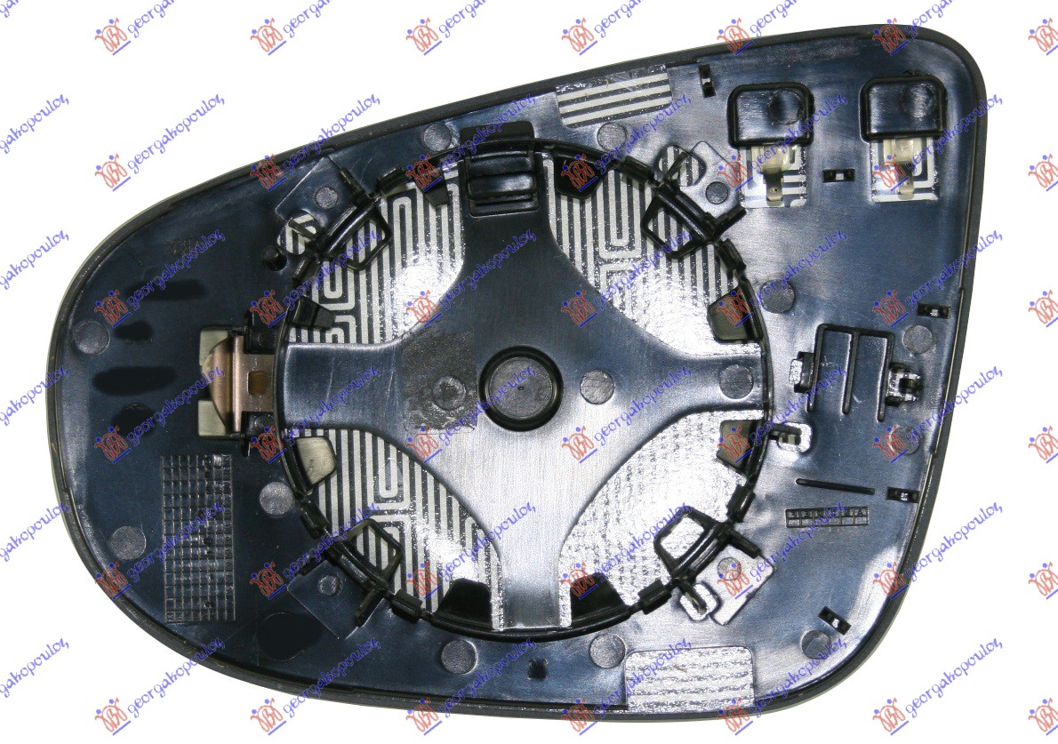ΚΡΥΣΤΑΛΛΟ ΚΑΘΡΕΦΤΗ ΘΕΡΜΑΙΝΟΜΕΝΟ (CONVEX GLASS) ΔΕ VW GOLF VI 08-13 066007601