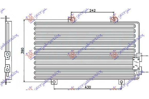 Ψυγειο A/C 95- TS(54.5x34.5) Alfa Romeo 145 94-99 066406400