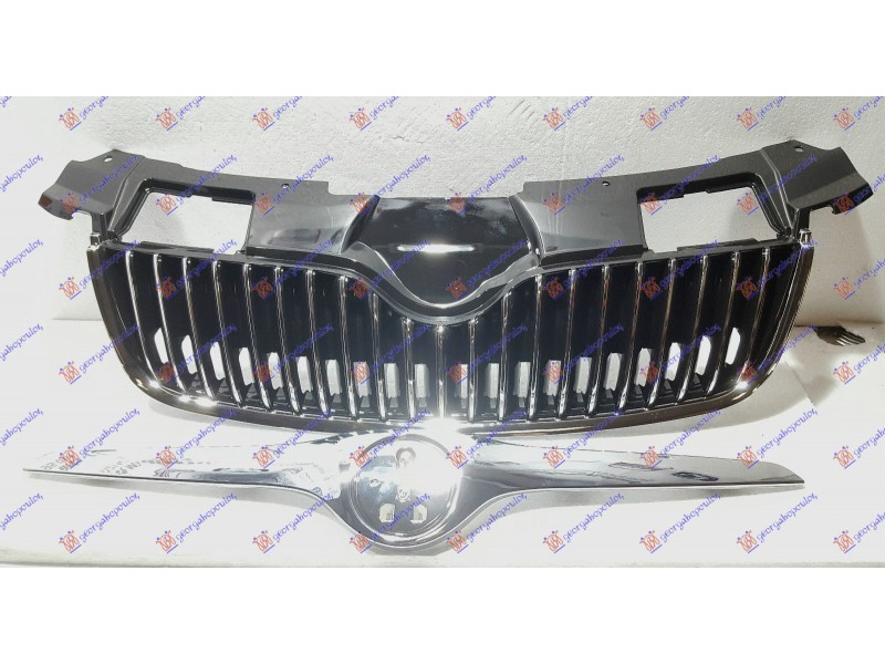Μασκα ΜΑΥΡΗ/ΧΡΩΜΙΟ Κομπλε (ΜΕ Χρωμιο ΚΑΠΩ) Skoda Fabia 07-10 066604550