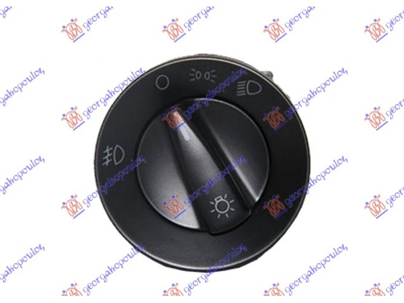 Διακοπτης Φωτων Κοκκινο ΦΩΣ(17pin) Skoda Fabia 07-10 066607185