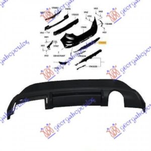 Σποιλερ Προφυλακτηρα Πισω Κατω Sport Ford Fiesta 08-13 - 072604035