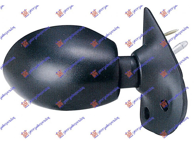 Καθρεφτης Μηχανικος Με Χερουλι (CONVEX GLASS) Δεξια Renault Twingo 92-98 073807483