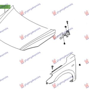ΚΑΠΩ ΕΜΠΡΟΣ (Γνήσιο) HYUNDAI i30 07-12 078000070
