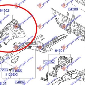 ΘΟΛΟΣ ΕΜΠΡΟΣ ΜΕΤΑΛΛΙΚΟΣ (Γνήσιος) ΔΕ HYUNDAI i30 07-12 078000811