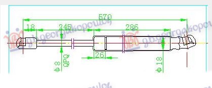 ΑΜΟΡΤΙΣΕΡ ΜΠΑΓΚΑΖ (569L-310N) HYUNDAI i30 07-12 078008305