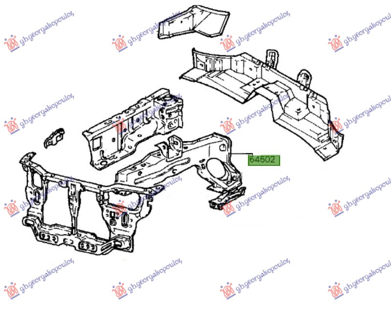 ΣΑΣΙ ΕΜΠΡΟΣ (Γνήσιο) ΔΕ HYUNDAI ACCENT SDN 94-97 080200901