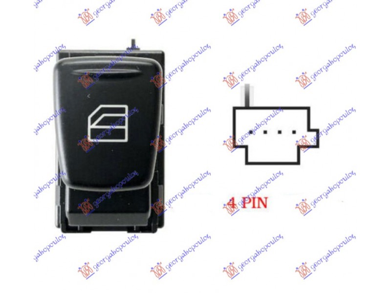Διακόπτης Παραθ. (4 PIN) Αριστ. Smart Fortwo 07-12 086507172