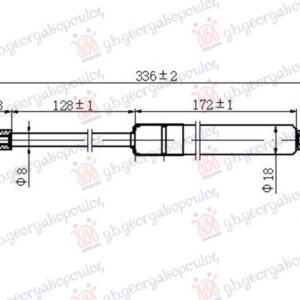 ΑΜΟΡΤΙΣΕΡ ΜΠΑΓΚΑΖ (336L-365N) TOYOTA IQ 09-16 095108305