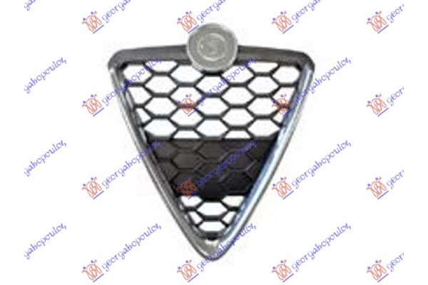 Καρδια Μασκας Χρωμιο Πλαισιο 16- Alfa Romeo Giulietta 10- 100004550