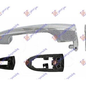 Χερουλι Πορτας Εμπρος Εξω Ασημι Δεξια Alfa Romeo Giulietta 10-    100007841