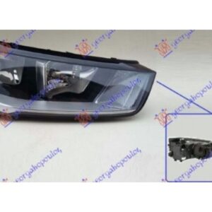 Φανος Εμπρος Ηλεκτρικος (Ε) (DEPO) Δεξια Audi A1 14-18 -   127105143