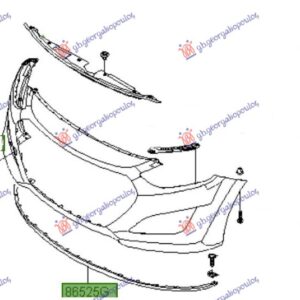 ΣΠΟΪΛΕΡ ΠΡΟΦΥΛΑΚΤΗΡΑ ΕΜΠΡΟΣ (Γνήσιο) HYUNDAI i30 5D 12-14  368006370