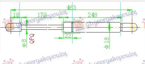ΑΜΟΡΤΙΣΕΡ ΜΠΑΓΚΑΖ (463L-160N) HYUNDAI i10 I 10-13 371008315
