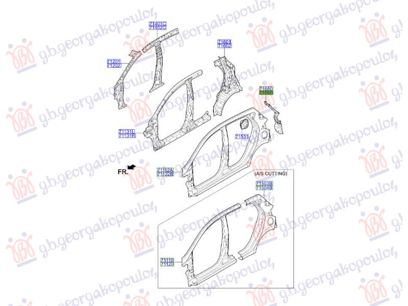 ΦΑΝΟΣΤΑΤΗΣ ΠΙΣΩ (Γνήσιος) ΔΕ HYUNDAI i10 II 13-16 371102753