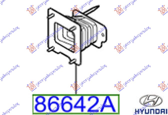 ΒΑΣΗ ΠΡΟΦΥΛΑΚΤΗΡΑ ΠΙΣΩ (Γνήσια) ΔΕ HYUNDAI i10 II 13-16 371104301