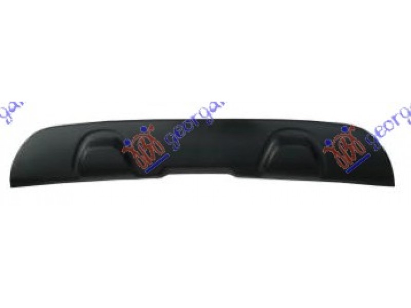 Πλαστικο Προφυλακτηρα Πισω Κατω Μαυρο Renault Captur 13-17 672004030