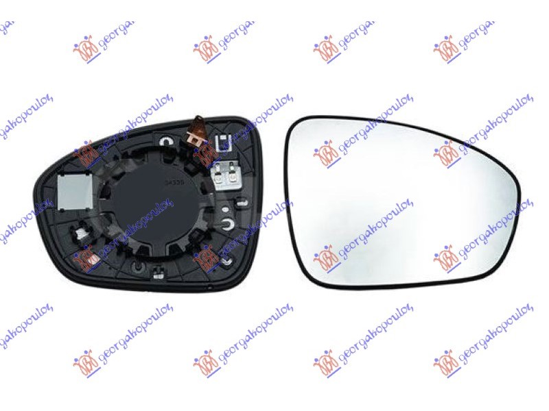 Κρυσταλλο Καθρεφτη Θερμαινομενο (CONVEX GLASS) Δεξια Renault Arkana 20- 677507611