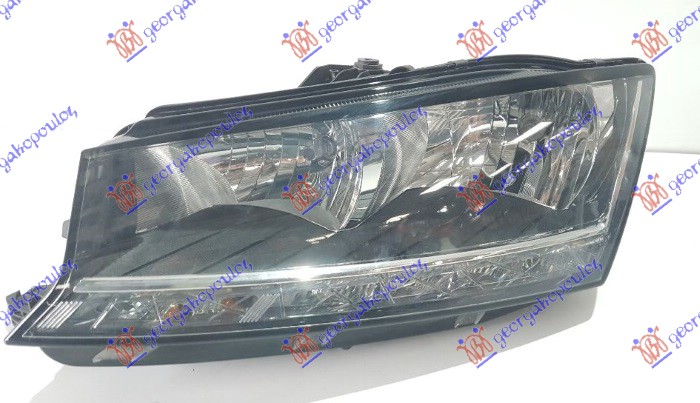 ΦΑΝΟΣ ΕΜΠΡΟΣ (Η7/Η7) ΜΕ ΦΩΣ ΗΜΕΡΑΣ LED (E) (TYC) ΑΡ. SKODA FABIA 18-21 746205134