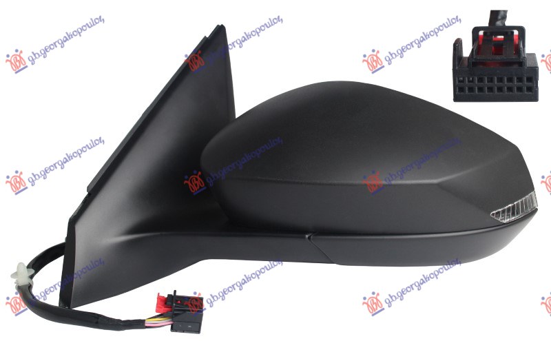 Καθρεφτης ΗΛΕΚΤ. ΘΕΡΜΑΙΝ. (ΜΕ Φλας LED) (CONVEX GLASS) (Α ΠΟΙΟΤΗΤΑ) Αριστερα Skoda Fabia 21- 746307502