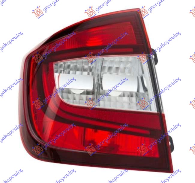 Φανος Πισω Led (L/B) (HELLA) Αριστερα Skoda Rapid 12-19 750005837