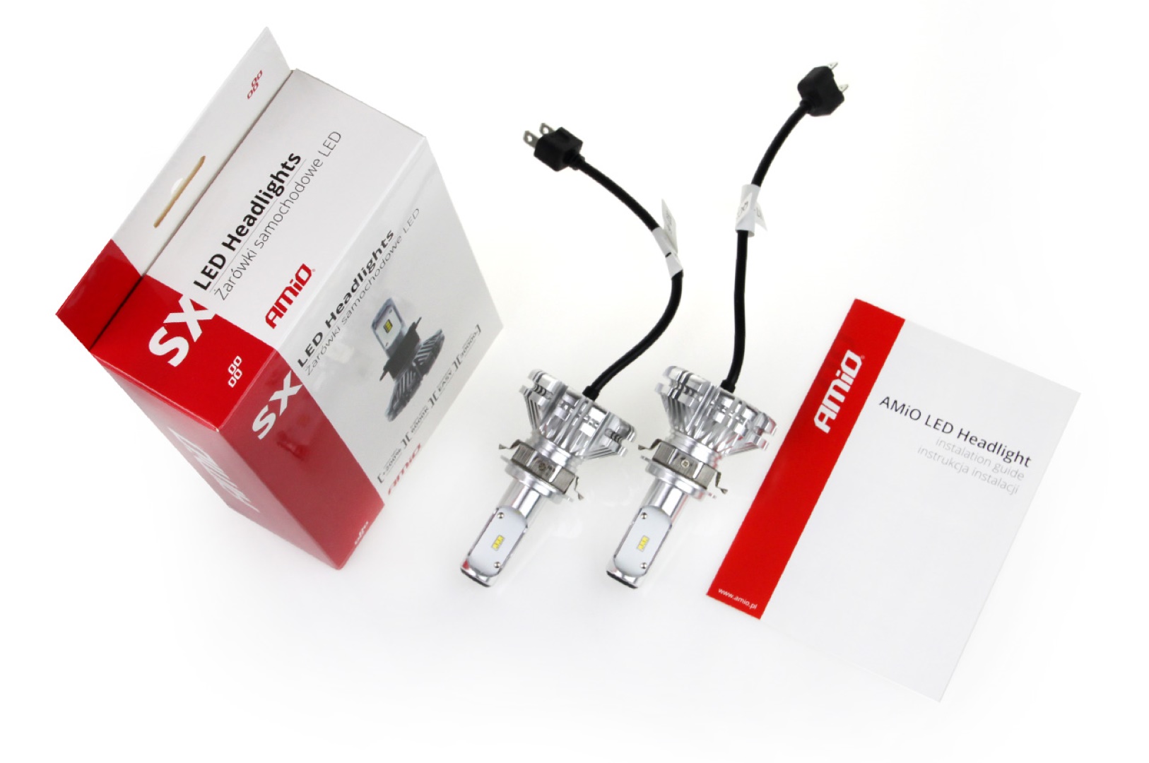 Amio - Λαμπτήρες SX SERIES τύπου H7-6 τάση λειτουργίας 6/12V απόδοσης 40W 6000K 3200lm με ενσωματωμένη ψύκτρα για Επιβατικά Αυτοκίνητα και Μοτοσυκλέτες - 2 τεμ. (01065/AM) - Image 6