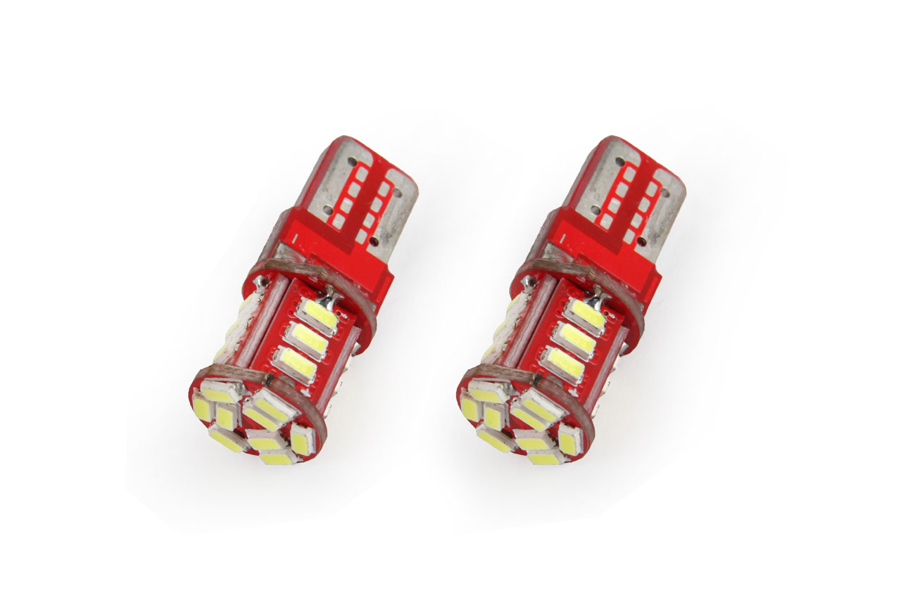 Amio - Λαμπάκια LED 21SMD τύπου T10 βάση W5W τάση λειτουργίας 12V απόδοσης 1W χρώμα λευκό για Επιβατικά Αυτοκίνητα - 2 τεμ. (01093/AM)