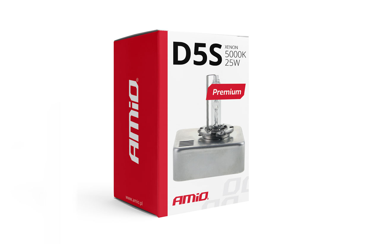 Amio - Ανταλλακτική λάμπα τύπου D5S xenon premium τάση λειτουργίας 12V Kelvin 5000K απόδοση 25W – 1 τεμ. (01220/AM) - Image 2