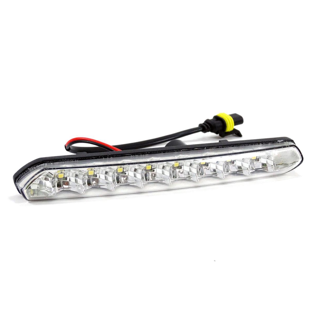Amio - Φώτα Ημέρας DRL Τάση Λειτουργίας 12/24V Απόδοση 7W 20 LED 0.35W Ανά LED Διαστάσεις 190x20x40mm για Αυτοκίνητο – 2 τεμ. (01266/AM) - Image 2