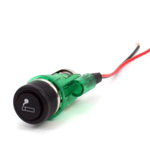 Amio - Κιτ αναπτήρα 12V Euro-Style με καλώδιο και ενσωματωμένο φωτισμό, περιλαμβάνει αρσενική και θηλυκή υποδοχή, ανθεκτική κατασκευή για ασφαλή τροφοδοσία ηλεκτρικών συσκευών σε αυτοκίνητα και τροχόσπιτα - 1 τεμ. (01260/AM)